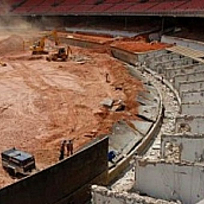 Obras para a Copa no estádio Fonte Nova em Salvador