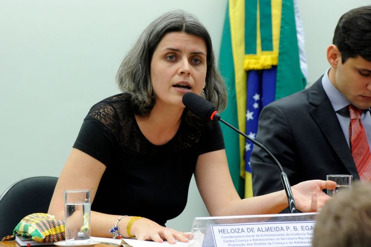 Audiência Pública. Representante da Secretaria Nacional de Promoção dos Direitos da Criança e do Adolescente, Heloísa de Almeida Egas