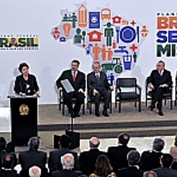 Cerimônia na presidência da República de lançamento do Plano de Superacao da Extrema Pobreza, mais uma tentativa do governo federal para superar as desigualdades sociais no Brasil.