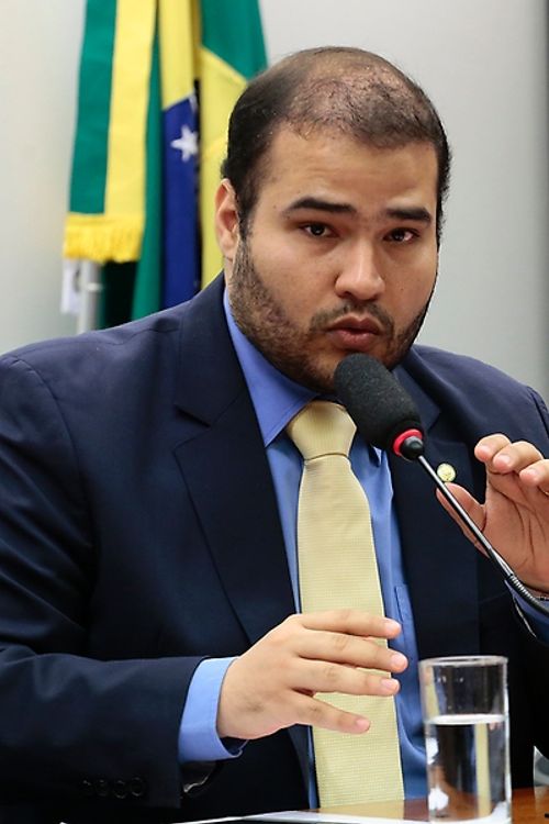 Reunião de instalação da comissão e eleição do novo presidente. Presidente eleito, dep. Lucas Vergílio (SD-GO)