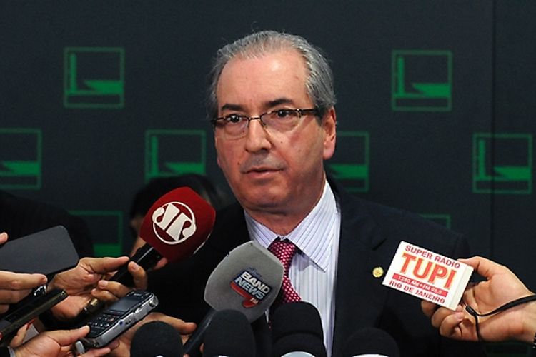 Presidente da Câmara, dep. Eduardo Cunha (PMDB-RJ), concede entrevista