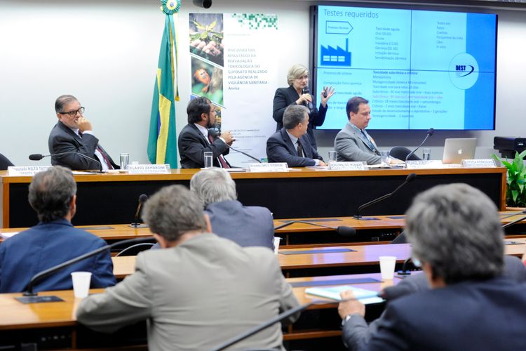Audiência pública sobre os resultados da reavaliação toxicológica do glifosato realizada pela Anvisa. Pesquisadora da UFPR - Universidade Federal do Paraná, Dra. Letícia Rodrigues