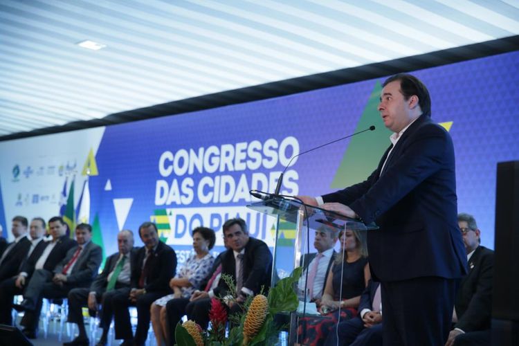 Presidente Rodrigo Maia discursa na Segunda Edição do Congresso das Cidades do Piauí