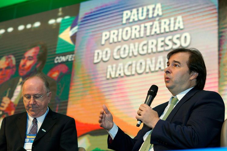 Marcha a Brasília em Defesa dos Municípios . Presidente da Câmara dep. Rodrigo Maia (DEM-RJ)