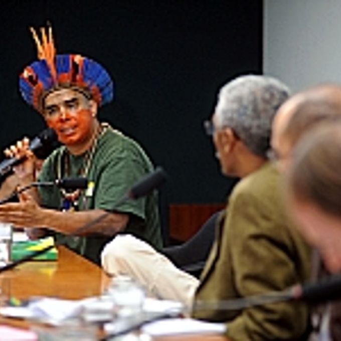 Santxiê Tapuya (Pajé da comunidade indígena funi-ô tapuya) - Audiência Pública Tema: Debater a situação deflagrada no Santuário dos Pajés - Território Indígena, localizado no Setor Noroeste de Brasília