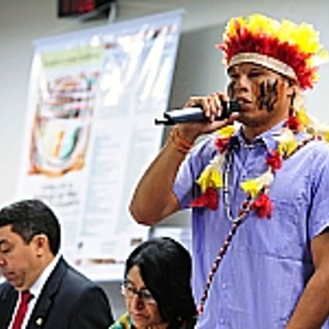 Em dezembro do ano passado, lideranças indígenas protestaram contra a PEC que transfere do Executivo para o Congresso a responsabilidade de reconhecer terras indígenas (PEC 215/00).