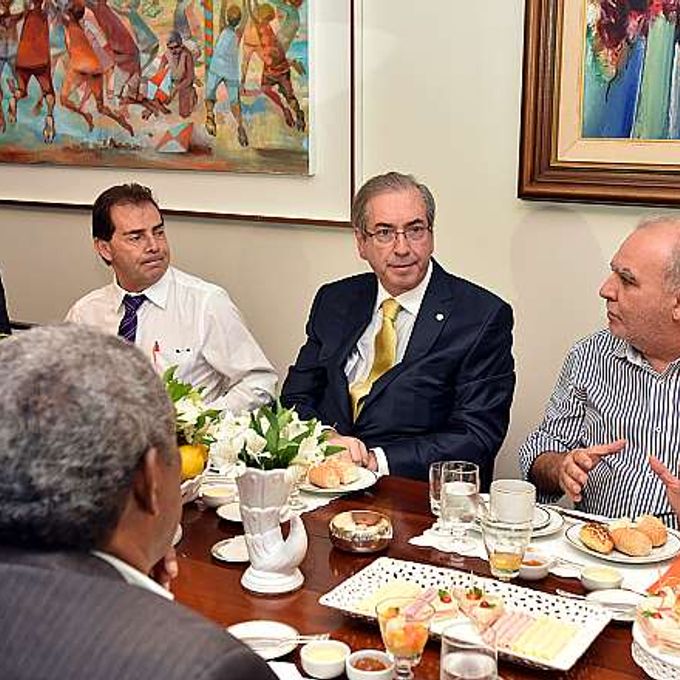 Café da manhã do presidente da Câmara, dep. Eduardo Cunha (PMDB-RJ) com os líderes das centrais sindicais
