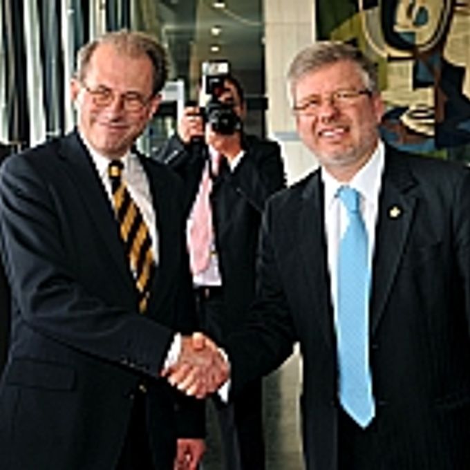 Presidente Marco Maia recebe presidente do Parlamento Sueco, S.E. Per Westerberg
