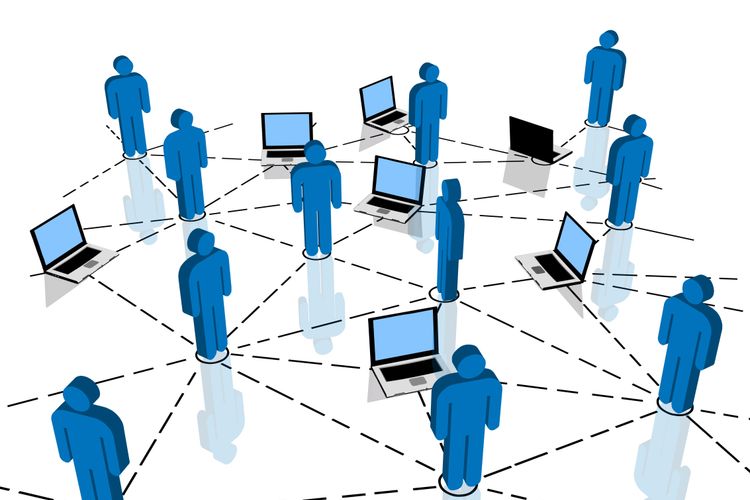Comunicação - internet - redes sociais conectividade interatividade computadores