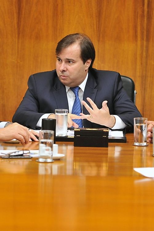 Presidente da Câmara dep. Rodrigo Maia (DEM-RJ) se reúne com deputados da minoria