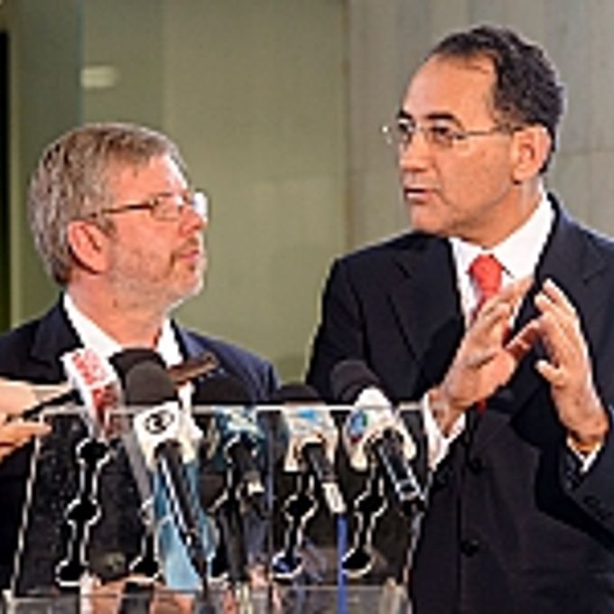 Presidente Marco Maia e dep. João Paulo Cunha (presidente da CCJC)