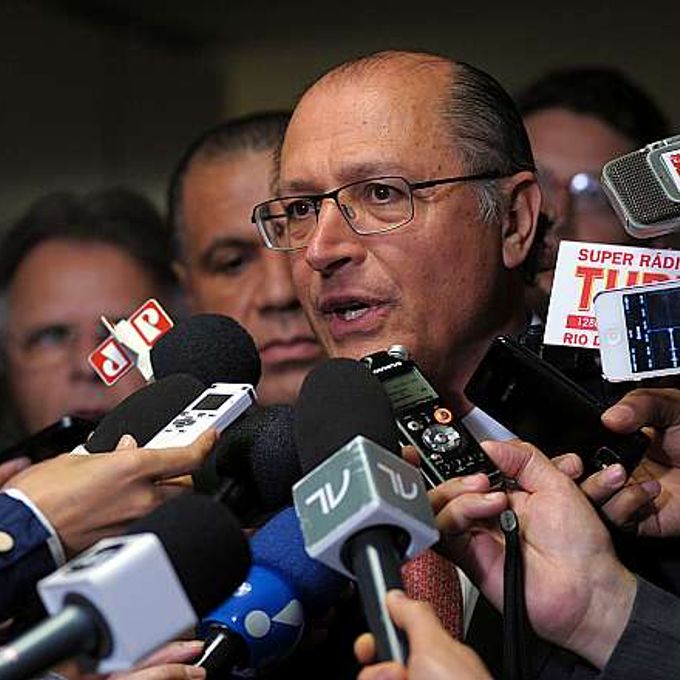 Governador de São Paulo, Geraldo Alckmin fala sobre sua visita a Câmara