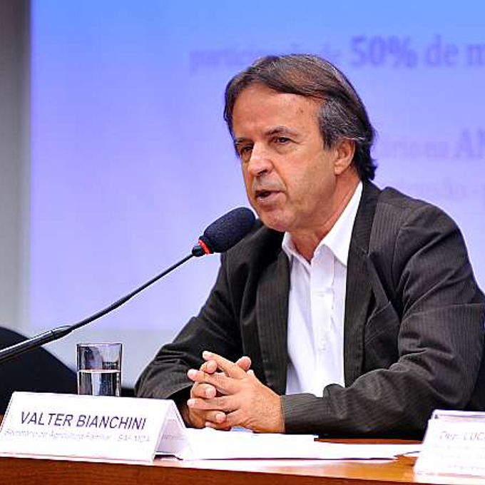 Audiência Pública para discutir os resultados e perspectivas do Plano Brasil Agroecológico. Secretário de Agricultura Familiar - SAF/MDA, Valter Bianchini