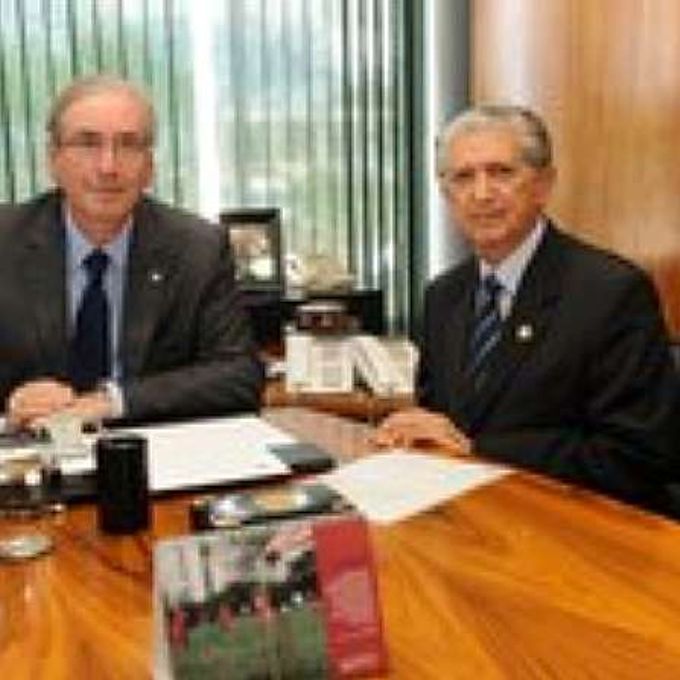 Cunha se reune com presidente do STM, William de Oliveira Barros.