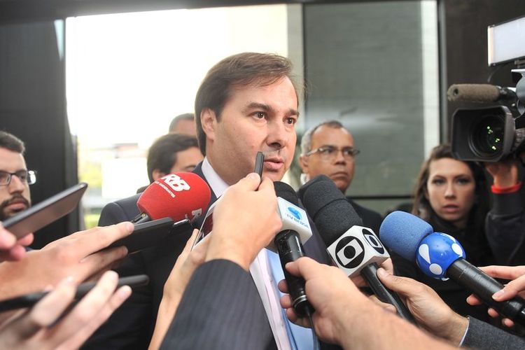 Presidente da Câmara, Rodrigo Maia, em entrevista