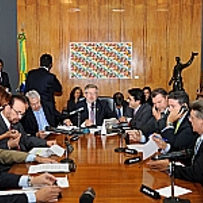 Presidente Marco Maia, reunido com colegiado de líderes