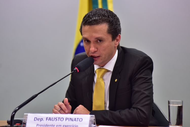 Membros do Conselho de Ética recebem o Embaixador da Suécia no Brasil e membros da Comissão de Constituição do Parlamento da Suécia. Dep. Fausto Pinato (PRB-SP)