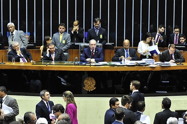 Votação da medida provisória sobre o reajuste das taxas cobradas pelo Ibama, Cade e Ancine - Presidente da Câmara, dep. Eduardo Cunha (PMDB/RJ)
