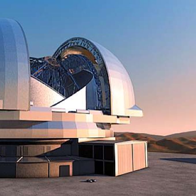 Maior telescópio óptico do mundo, que será instalado na montanha de Cerro Armazones, no deserto do Atacama, norte do Chile.