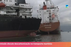 Capa - Comissão discute descarbonização no transporte marítimo