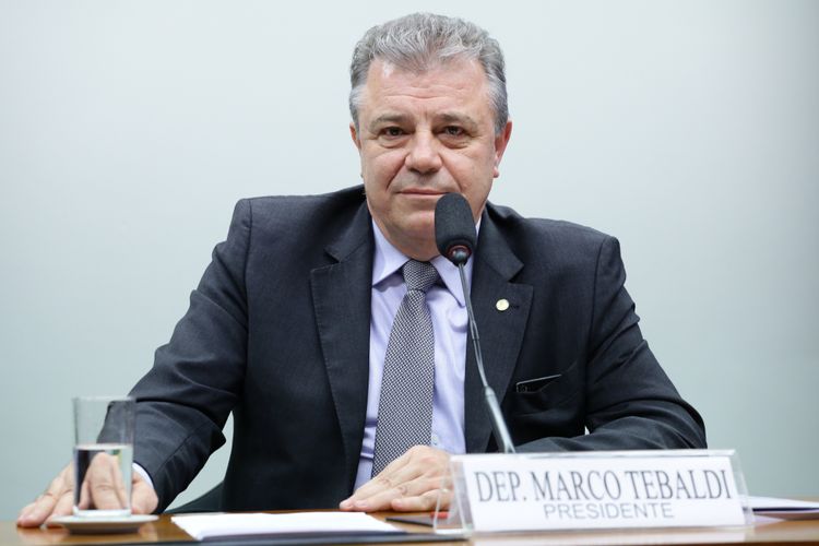 Reunião de instalação da comissão e eleição do Presidente e dos Vice-Presidente. Dep. Marco Tebaldi (PSDB-SC)