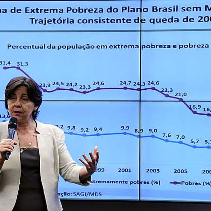 Audiência pública para prestar esclarecimentos sobre o aumento no número de miseráveis no Brasil. Ministra do Desenvolvimento Social e Combate à Fome, Tereza Helena Gabrielli Barreto Campello