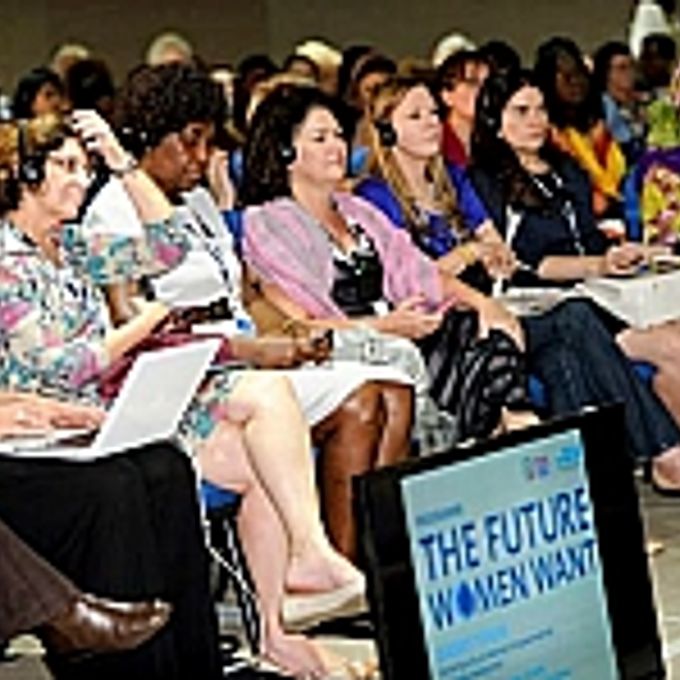 Reunião da ONU Mulheres, na Rio+20.