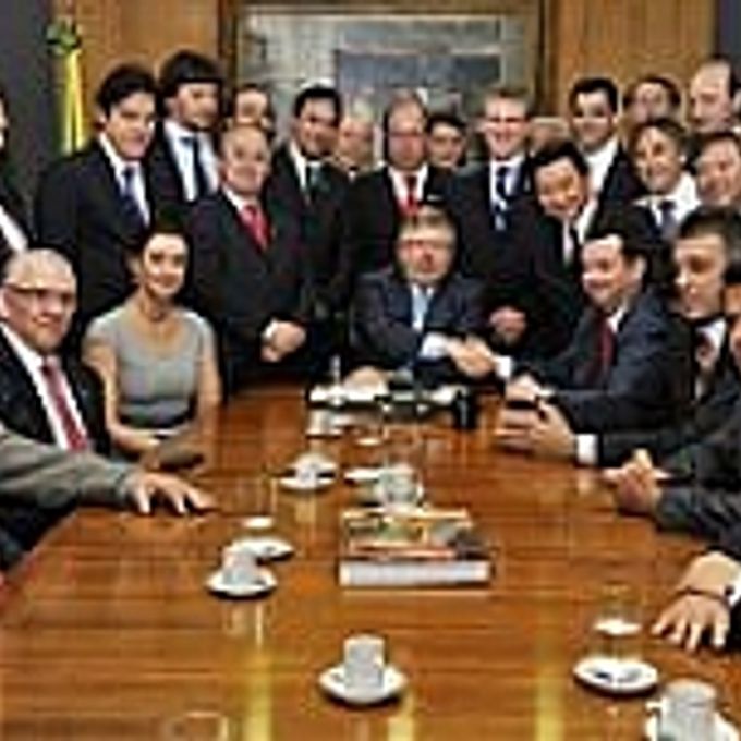 Reunião de integrantes do PSD com o presidente Marco Maia