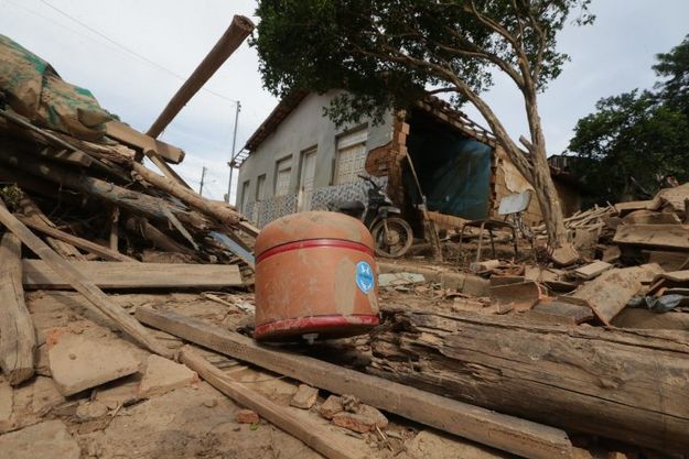 Distrito de Nova Alegria Itamaraju BA - Bahia - chuva - verão - desastre - temporal - enchente - deslizamento - casa - meio ambiente - desastre ambiental - vítimas
